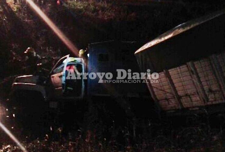 Cargado. El rodado venía cargado con maíz y se dirigía a Cargill.