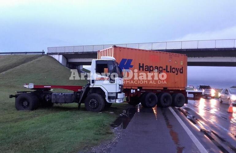 Así quedó. El camión se dirigía con destino a Rosario.