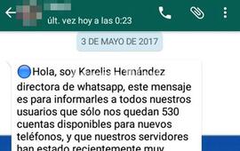 Viral. El mensaje que llega a los usuarios de WhatsApp.