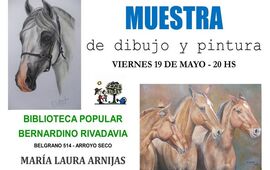 Imagen de En la Biblio: Muestra de la artista María Laura Arnijas
