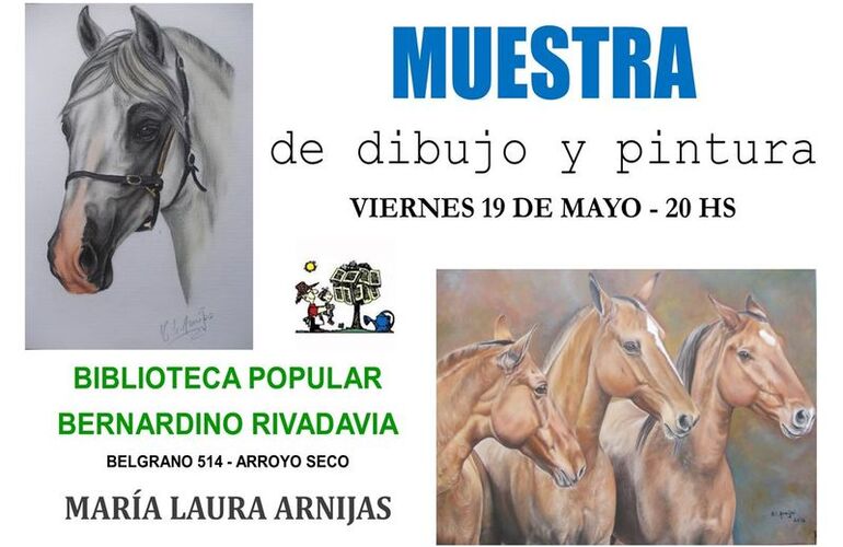 Imagen de En la Biblio: Muestra de la artista Mar&iacute;a Laura Arnijas
