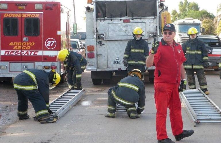 Obligatorio. Dicho curso fue obligatorio para todo el Cuerpo Activo de Arroyo Seco pero también se convocó a cuarteles que forman parte de la Regional y de zonas aledañas. Foto: Facebook