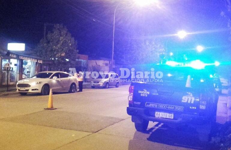 En plena acci&oacute;n. Juan B. Justo y G&aacute;lvez; all&iacute; se realiz&oacute; uno de los controles.