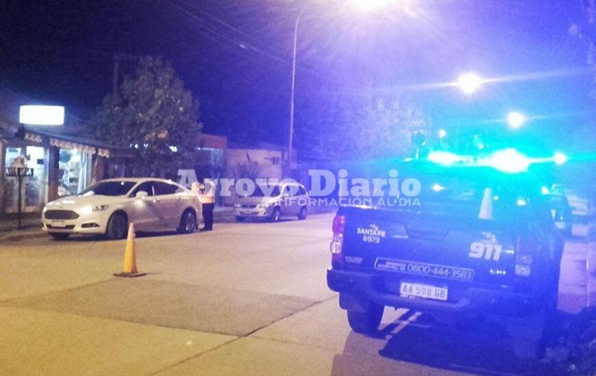 En plena acci&oacute;n. Juan B. Justo y G&aacute;lvez; all&iacute; se realiz&oacute; uno de los controles.