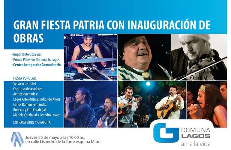 Imagen de Gran fiesta patria con inauguraci&oacute;n de obras en General Lagos