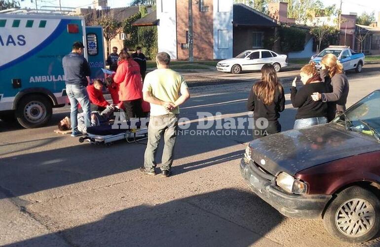 Imagen de Motociclista herido en accidente de tránsito