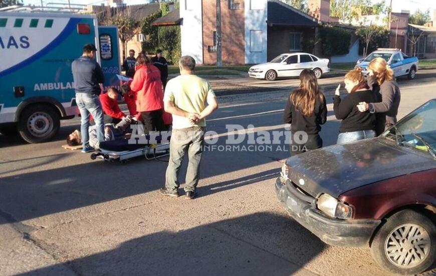Imagen de Motociclista herido en accidente de tránsito