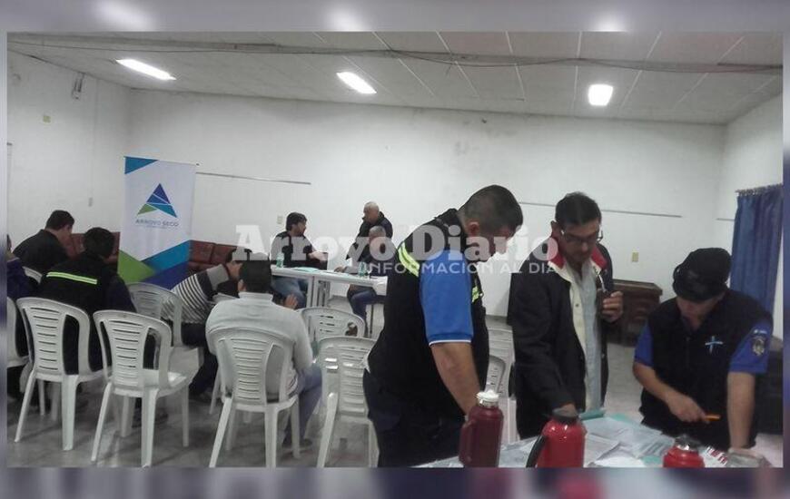 En el SUM. El curso se estaba dictando en el SUM del Centro Cultural.