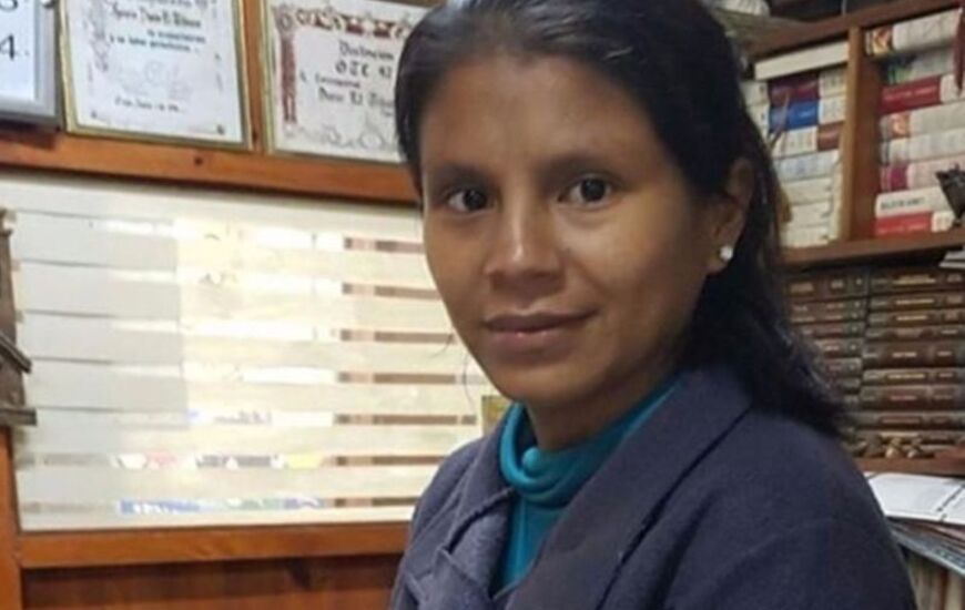 Leila Gareca es la canillita que recibi&oacute; al beb&eacute;. Foto: El Tribuno.