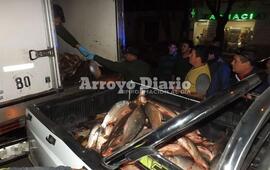 Frente a la comisar&iacute;a. El cami&oacute;n fue traslado a la comisar&iacute;a 27 donde hubo un amplio despliegue.