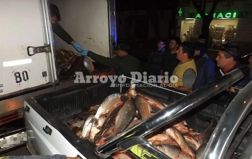 Frente a la comisaría. El camión fue traslado a la comisaría 27 donde hubo un amplio despliegue.