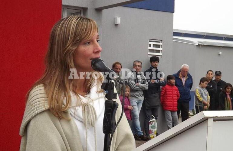 La directora. Sabrina Ballatore, durante la inauguraci&oacute;n del CIC. Foto: Archivo AD