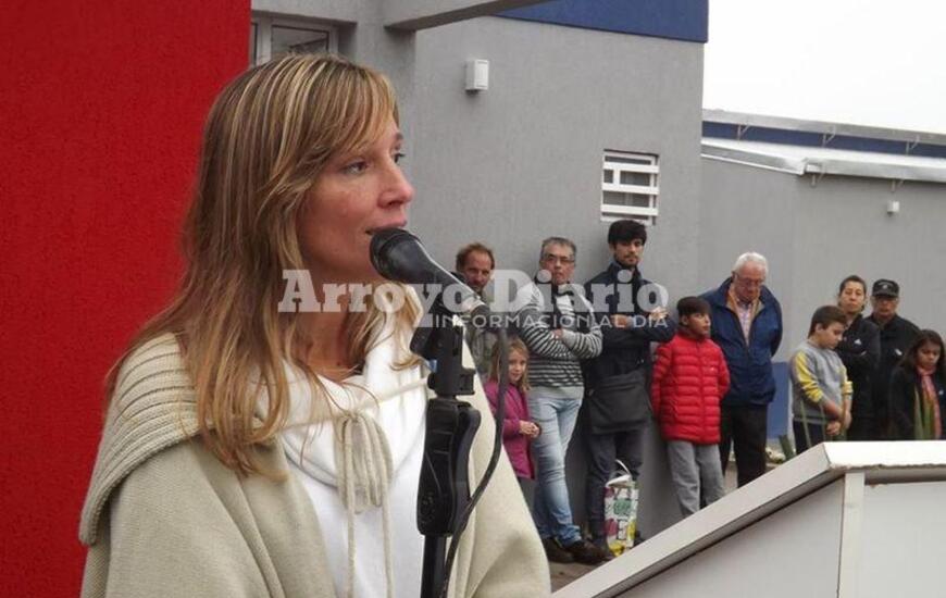 La directora. Sabrina Ballatore, durante la inauguraci&oacute;n del CIC. Foto: Archivo AD