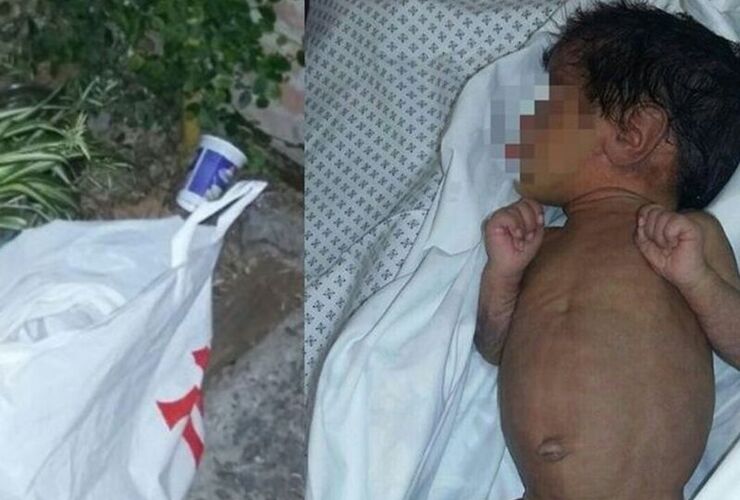 El bebé nació prematuro y pesó dos kilos, según los primeros estudios médicos. Foto: Minuto Uno