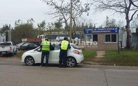 Puesto de Control de camiones. Est&aacute; ubicado en el acceso a autopista.