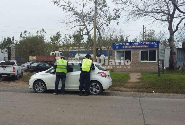 Puesto de Control de camiones. Está ubicado en el acceso a autopista.