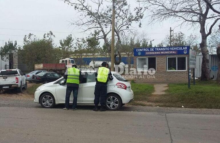 Puesto de Control de camiones. Está ubicado en el acceso a autopista.