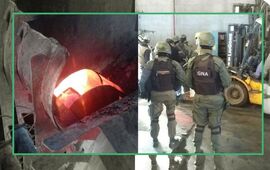 El procedimiento. El operativo fue realizado por fuerzas federales de seguridad.