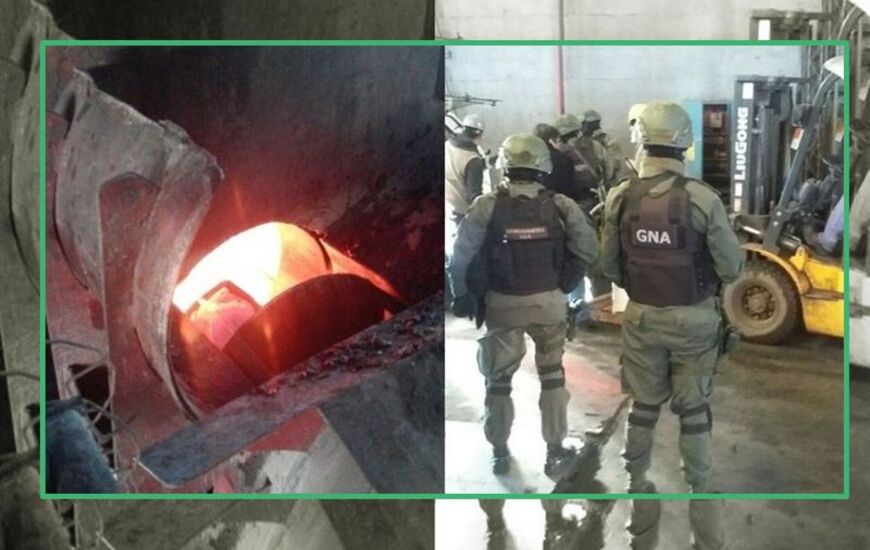 El procedimiento. El operativo fue realizado por fuerzas federales de seguridad.