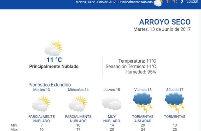 Las 24 horas. Consultá el pronóstico en nuestro portal durante las 24 horas del día. Ingresá a www.arroyodiario.com.ar