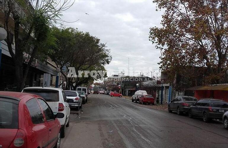 El centro. La zona de San Martín y 9 de Julio esta mañana.