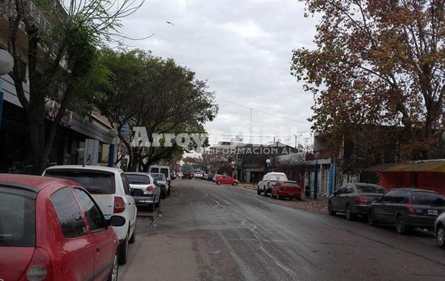 El centro. La zona de San Martín y 9 de Julio esta mañana.