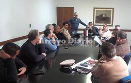En la municipalidad. El encuentro se llev&oacute; a cabo en la Sala Posta de San Mart&iacute;n del Palacio Municipal