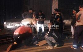 Al Hospital. El herido fue trasladado por AMAS al efector público local.