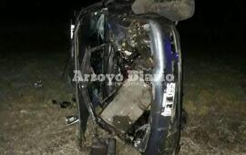 Destruido. Así quedó el VW Polo tras el accidente.