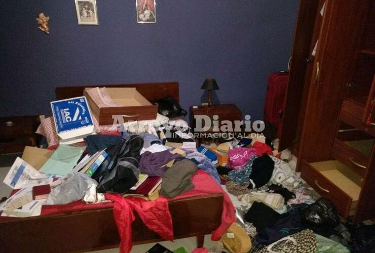 En el cuarto. Los ahorros del matrimonio estaban guardados en el placard de una de las habitaciones de la casa