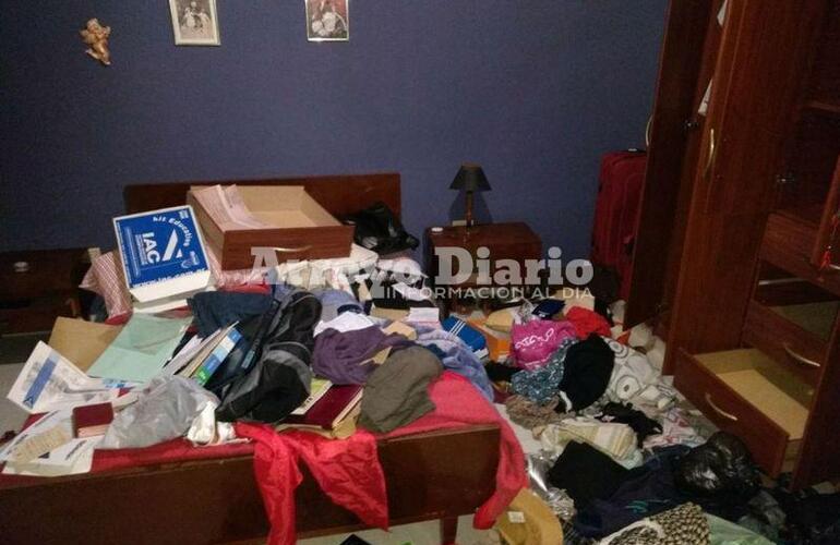 En el cuarto. Los ahorros del matrimonio estaban guardados en el placard de una de las habitaciones de la casa