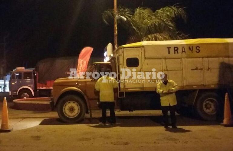 Imagen de Camionero se enojó por una multa y discutió con inspectores