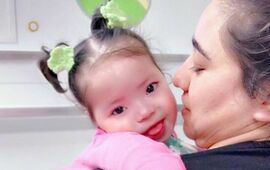 Juntas. Martina junto a su mamá Jéssica.