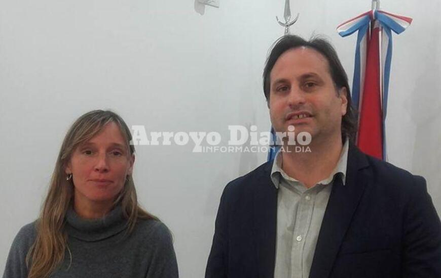 Anuncio oficial. La Directora del CIC Sabrina Ballatore y el presidente comunal Esteban Ferri fueron los encargados de dar a conocer el anuncio.