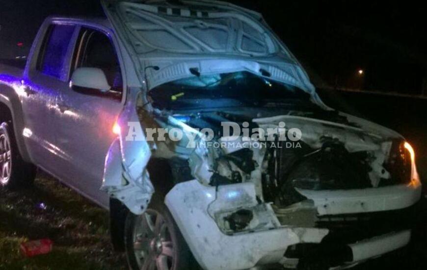Destruido. Así quedó uno de los vehículos tras el impacto.