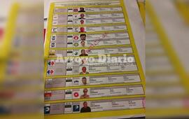 Color amarillo. Es este el modelo de la boleta &uacute;nica para las Paso del 13 de agosto.