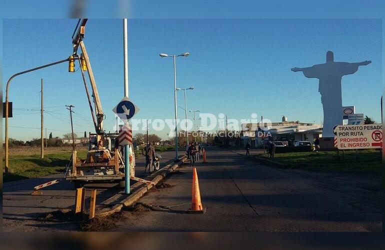 Imagen de Trabajos en el acceso sur de Arroyo Seco