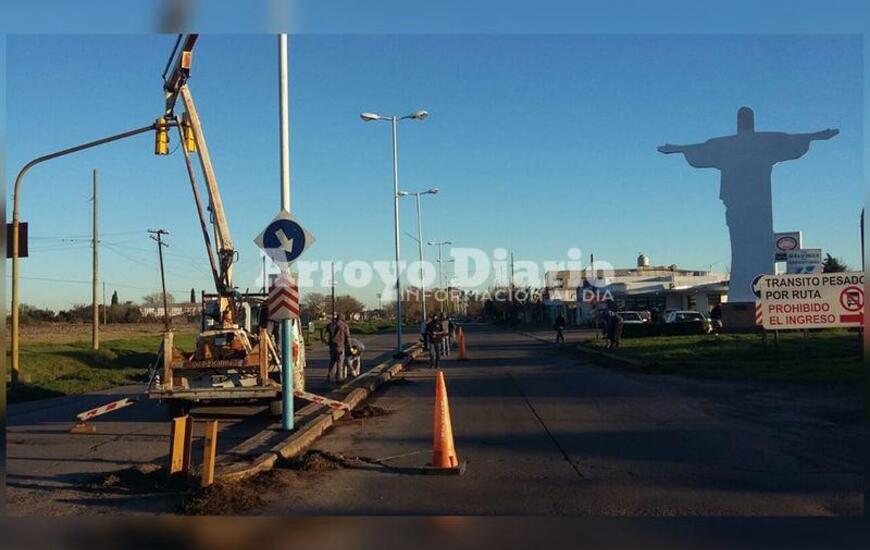 Imagen de Trabajos en el acceso sur de Arroyo Seco