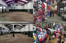 Antes y un probable despu&eacute;s. La feria cerrada se emplazar&aacute; en el predio de la ex f&aacute;brica Cirub&oacute;n, en Villa Gobernador G&aacute;lvez.