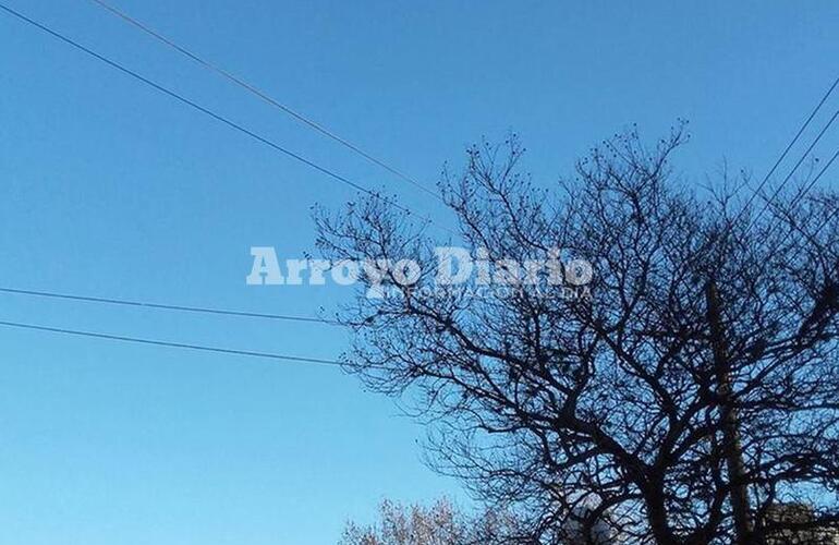 Cielo celeste. Esta mañana y durante todo el día se espera que esté despejado