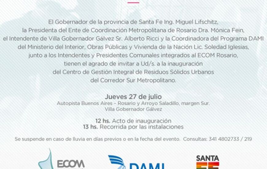 Imagen de El jueves acto de inauguraci&oacute;n de GIRSU