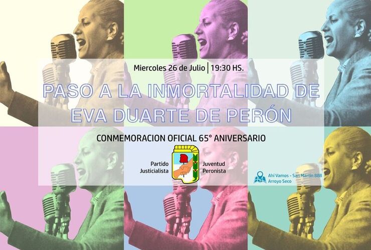 Imagen de 26 de julio: Aniversario del fallecimiento de Evita