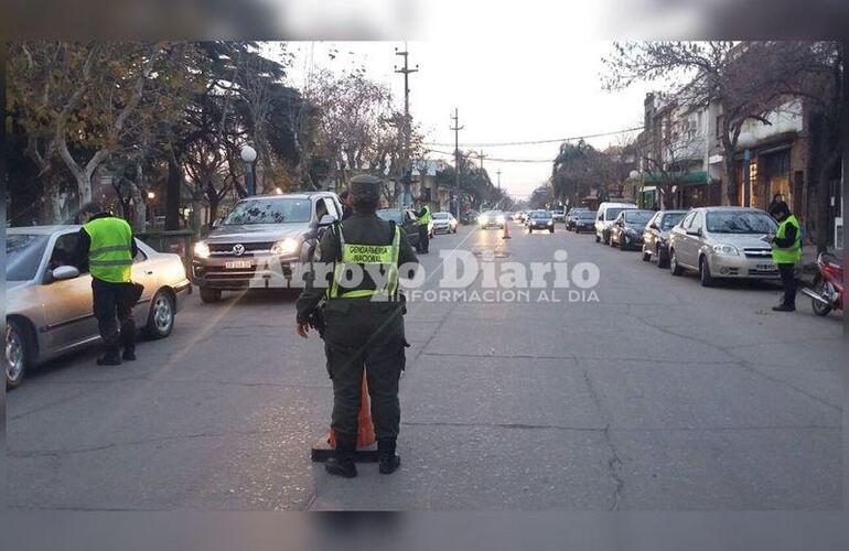 Imagen de Tránsito Municipal y Gendarmería Nacional en el centro