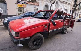 El conductor del Duna muri&oacute; en el acto. Foto: Alan Monz&oacute;n/Rosario3.com