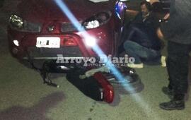 Imagen de Choque en la esquina de Sarmiento y Garaghan