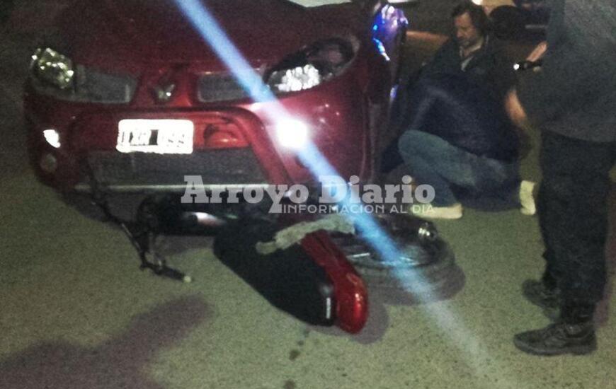 Imagen de Choque en la esquina de Sarmiento y Garaghan