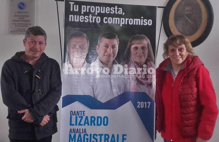 Dante Lizardo junto a Analía Magistrale.