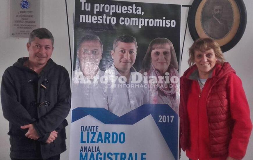 Dante Lizardo junto a Analía Magistrale.