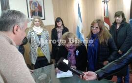 En el despacho de Esper. Este fue el espacio elegido para la entrega de este miércoles.