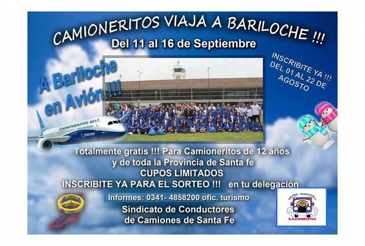 Imagen de Camioneritos viaja a Bariloche!!!